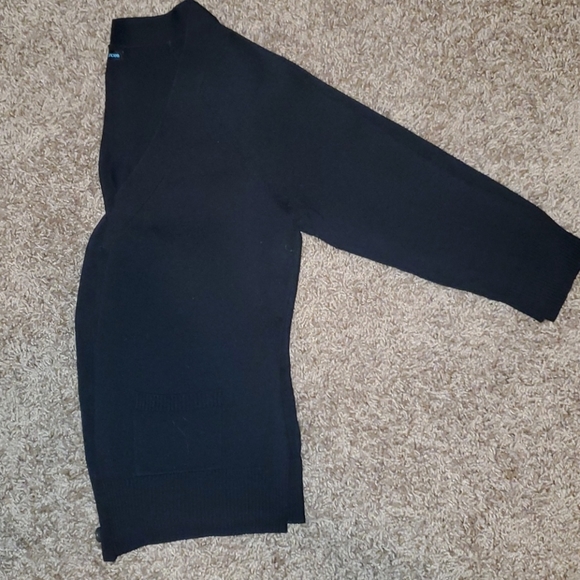 2/10 Black 3/4 Sleeve Cardigan with buttons - Picture 3 of 6